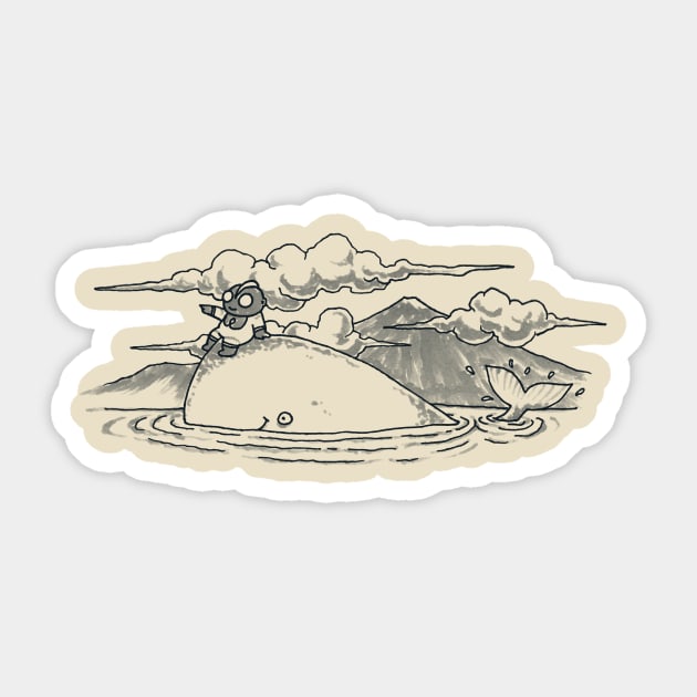 Whale Sticker by pigboom